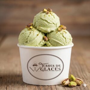 Crème glacée artisanale à la pistache