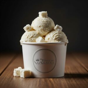 glace au fromage de chèvre par glacier