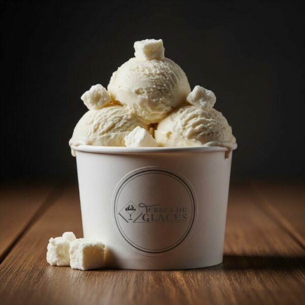 glace au fromage de chèvre par glacier