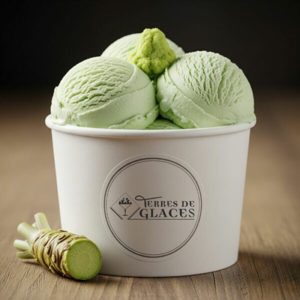 glace en pot wasabi artisan