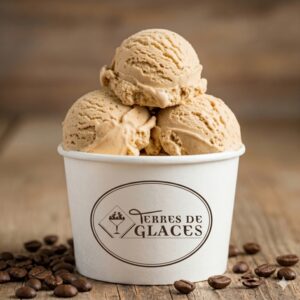 glace au café broyé