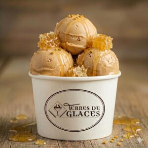 crème glacée au miel de châtaigner