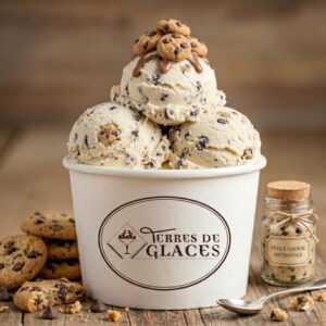 crème glacée aux cookies