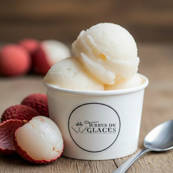 sorbet litchi artisan glacier ruffiac