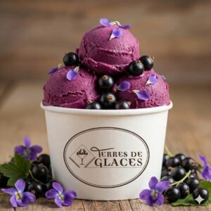 sorbet artisanal cassis violette