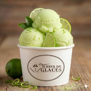 sorbet artisanal au citron vert